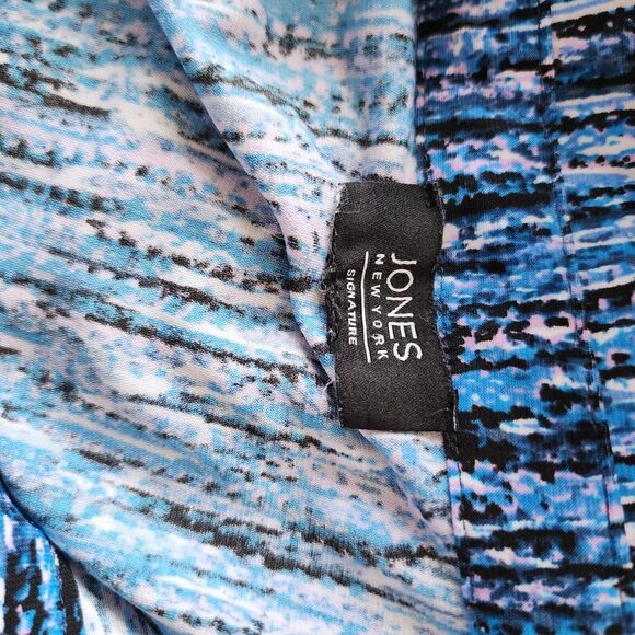 JONES NEW YORK Blue Sleeveless Stretch Woman's‎ Blouse Size S - Picture 5 of 5
